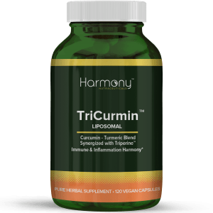 TriCurmin Liposomal Pure Herbal Supplement- 120 Vegan Capsules from Harmony Veda