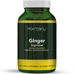 Ginger Supreme Pure Herbal Supplement- 120 Vegan Capsules from Harmony Veda,USA