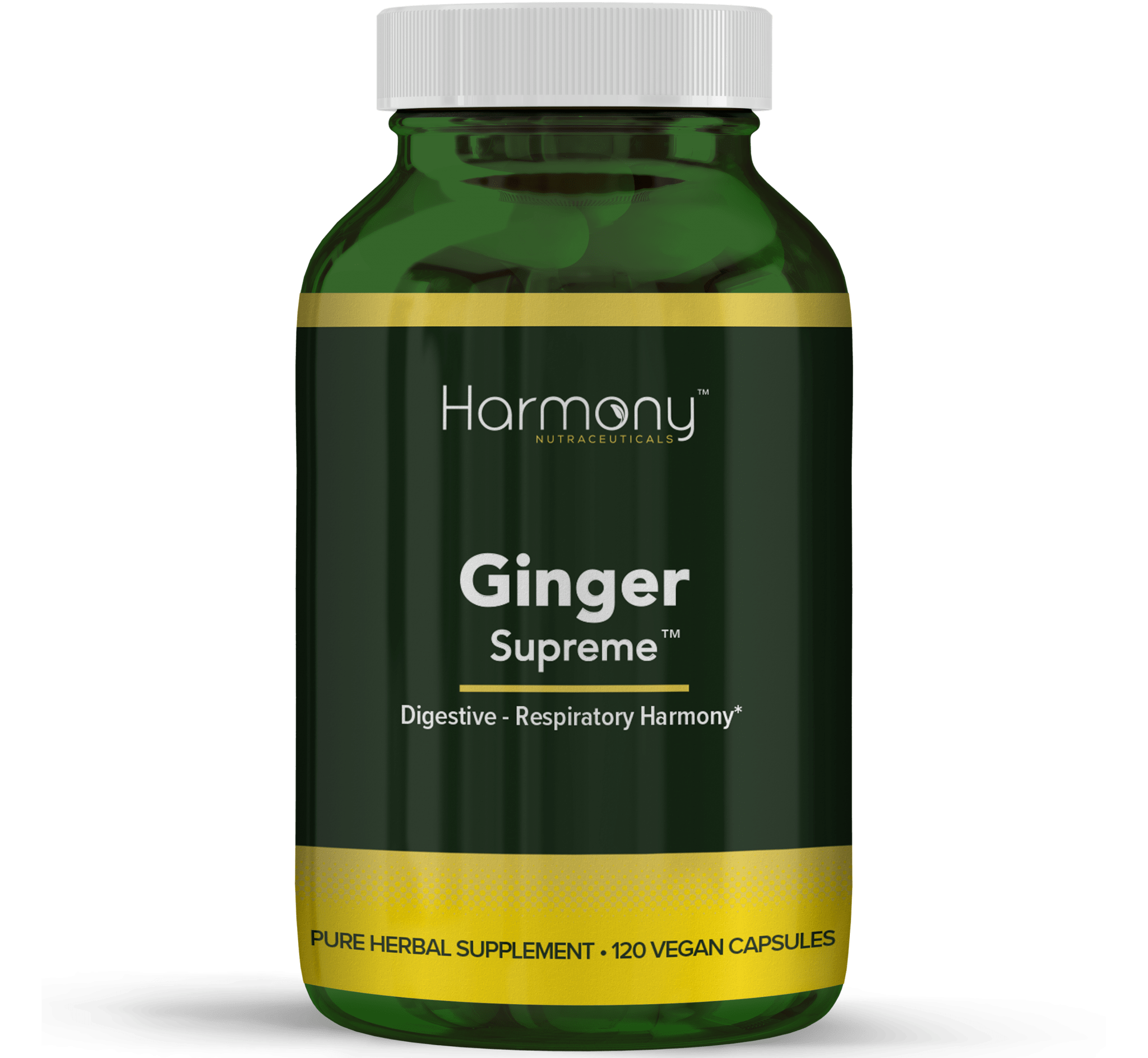 Ginger Supreme Pure Herbal Supplement- 120 Vegan Capsules from Harmony Veda,USA