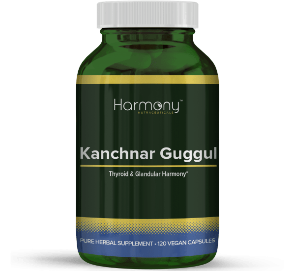 Kanchnar Guggul Pure Herbal Supplement- 120 Vegan Capsules from Harmony Veda,USA