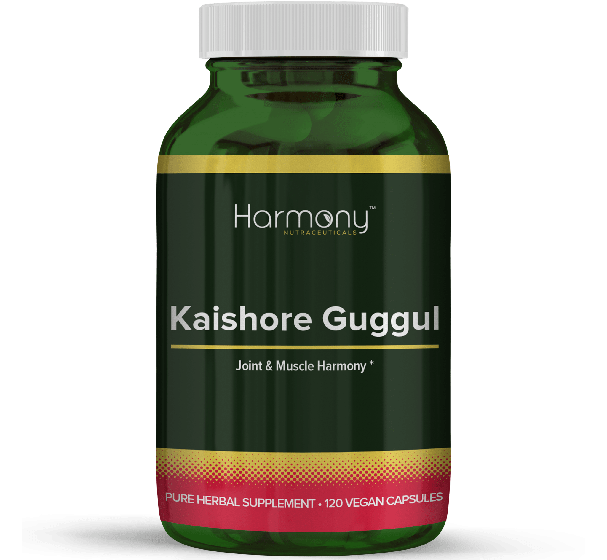Kaishore Guggul Pure Herbal Supplement- 120 Vegan Capsules from Harmony Veda,USA