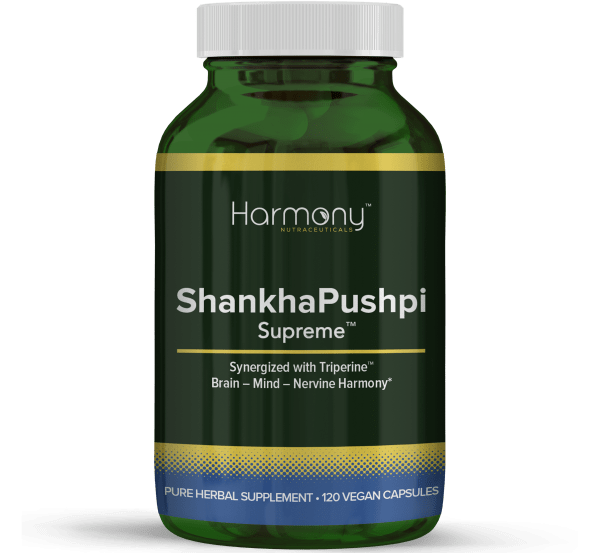 ShankhaPushpi Supreme Pure Herbal Supplement – 120 Vegan Capsules
