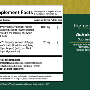 Ashoka supplement facts