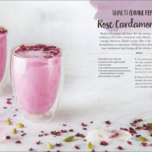 Rose Cardamon latte shake Book By Harmony Veda