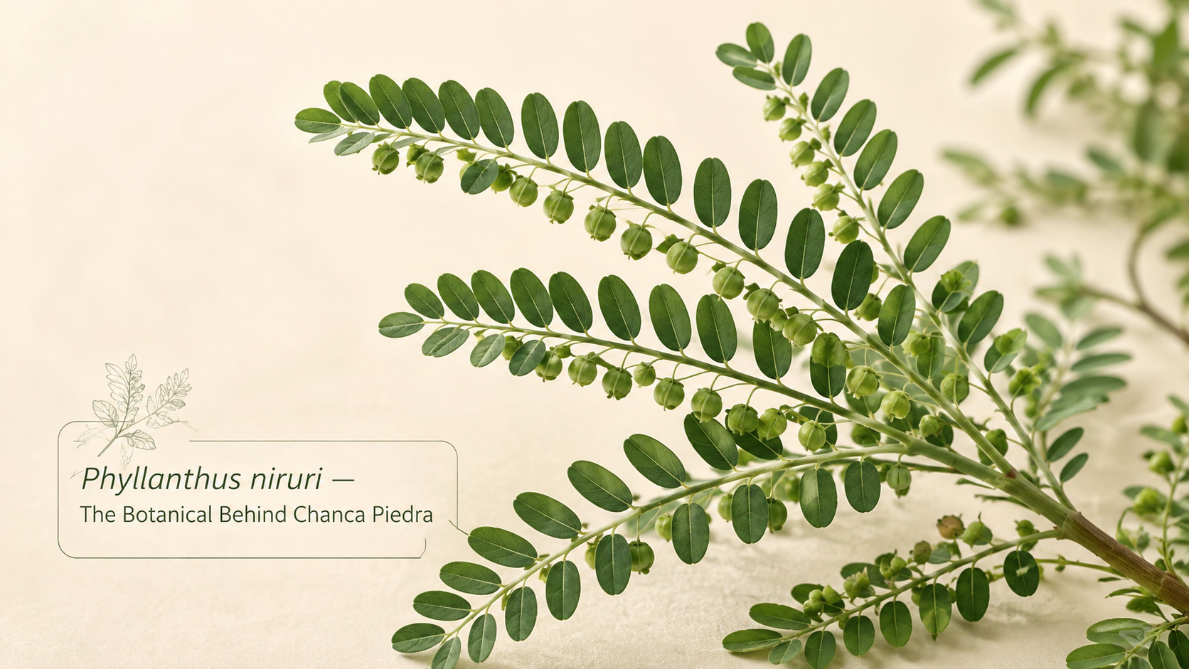Phyllanthus niruri — The Botanical Behind Chanca Piedra
